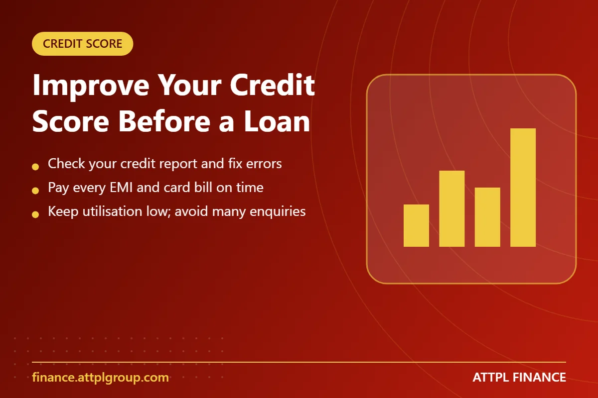Steps to improve credit score before a loan application - key points